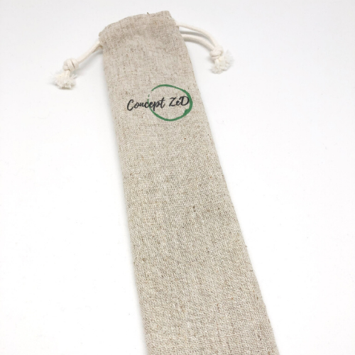 Pochette pour pailles réutilisables